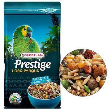 Versele-Laga Prestige Loro Parque Amazone Parrot Mix ВЕРСЕЛЕ-ЛАГА ПРЕСТИЖ ЛОРО ПАРК АМАЗОНСЬКИЙ ПАПУГА повнораціонний корм для південноамериканських середніх та великих папуг 1 кг 222089 фото