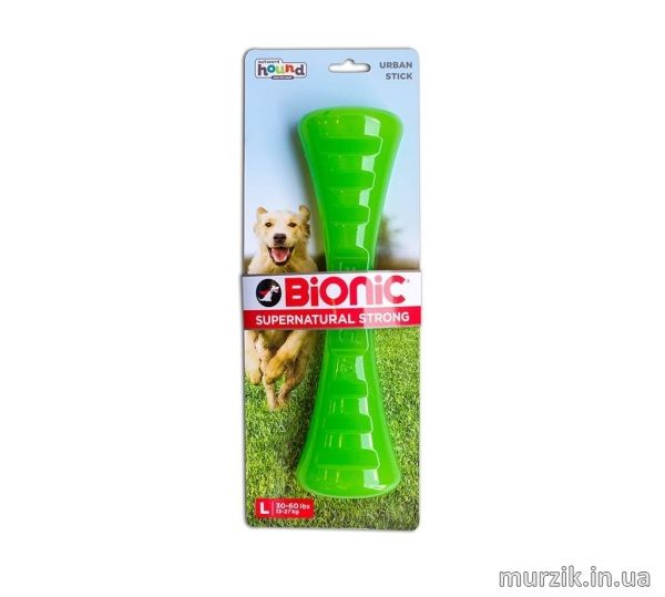 Игрушка для собак Bionic Opaque Stick (Бионик Опак Стик гантель), зеленая, 24,5 см 42364295 фото