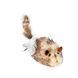 Игрушка для котов WAUCAT Fun Melodic Мышка со звуковым чипом, исскуственный мех, перо, 130 мм 7512 фото 1