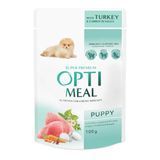 Вологий корм Optimeal з індичкою та морквою у соусі для цуценят 0,1 кг (12шт) B2910802 фото