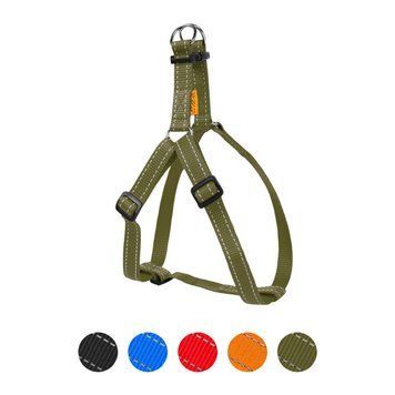 Шлея Dog Extreme нейлоновая регулируемая (ширина 25мм, В:60-90см) хаки 06684 фото