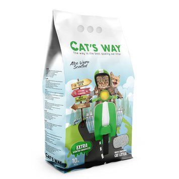 Cats Way Aloe Vera - наповнювач Кетс Вей з ароматом алое для котячого туалету - 10 л. Cats Way Aloe Vera фото