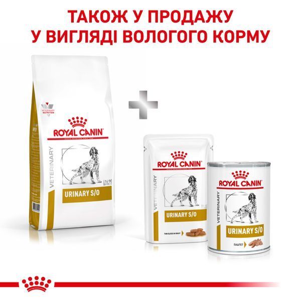 Сухий корм для собак Royal Canin (Роял Каниін) URINARY S/O DOG, 2 кг. 39130201 фото