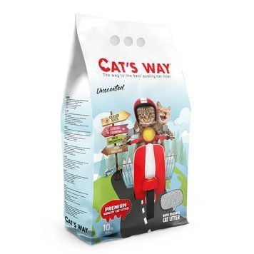 Cats Way Natural - наповнювач Кетс Вей без аромату для котячого туалету - 10 л. Cats Way Natural фото