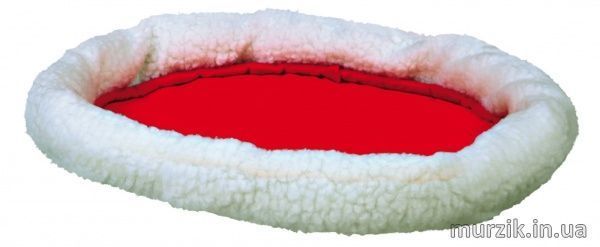 Лежак Trixie для котів Cuddly Bed двосторонній білий/червоний 47х38 см 28631 фото