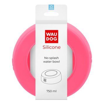 Миска-непроливайка WAUDOG Silicone, 750 мл розовый 507811 фото