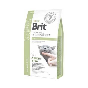 Сухий корм Brit GF VetDiet Cat Diabetes для котів, при цукровому діабеті, з куркою та горохом, 2 кг 170969 фото