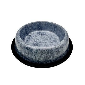 Миска з нержавіючої сталі з мармуровим покриттям протиковзке дно (Blue Grey Marble) 1,2 л &Oslash; 18/25,5 см, MODES ASB(MBF)--32 Oz фото