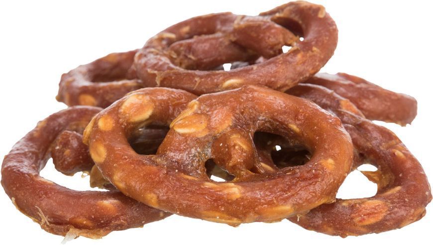 Ласощі Trixie Mini Pretzels для собак крендель з куркою 100 г 31656 фото