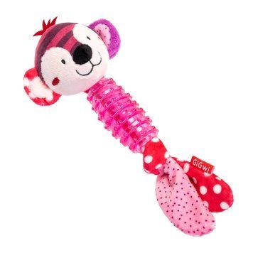 Игрушка для собак Обезьянка с пищалкой GiGwi Suppa Puppa, текстиль, резина, 20 см 2304 фото
