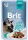 Вологий корм Brit Premium Cat Pouch для котів, філе яловичини в соусі, 85 г 111253 фото 1