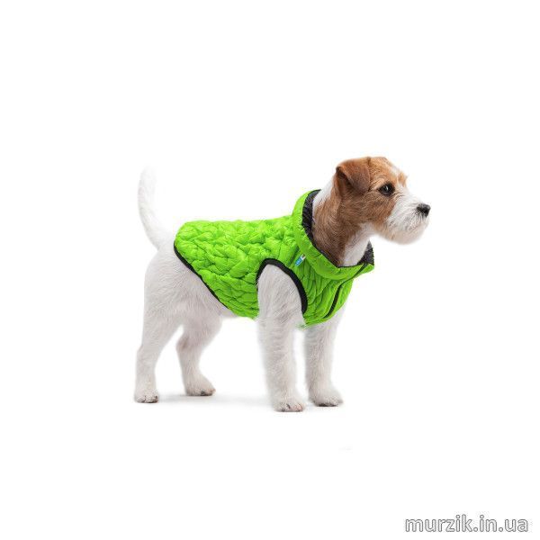 Курточка для собак Collar AiryVest UNI, двусторонняя, S38, салатовая/черная 41497103 фото