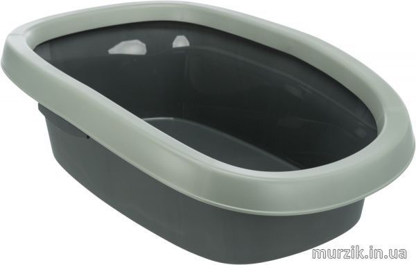 Туалет для кошек Trixie "Carlo Litter Tray "Be Eco"", 38 × 17 × 58 см, цвет антрацит / серо-зеленый 42061848 фото