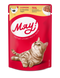 Влажный корм "Мяу" для кошек, курицей в нежном соусе 85 г 82597157 фото 1