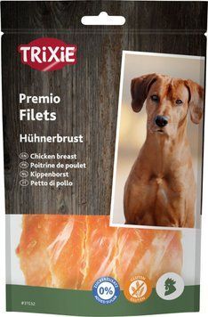 Лакомство Trixie Premio Chicken Filets для собак полоски из куриного филе 100 г 31532 фото