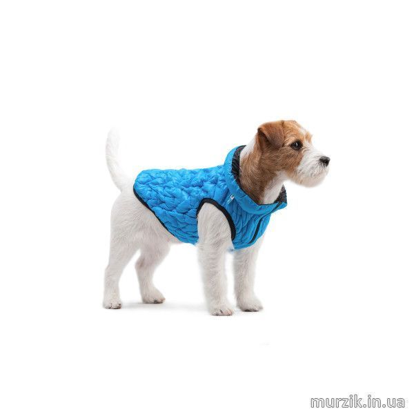 Курточка для собак Collar AiryVest UNI, двусторонняя, S38, голубая/черная 41497108 фото