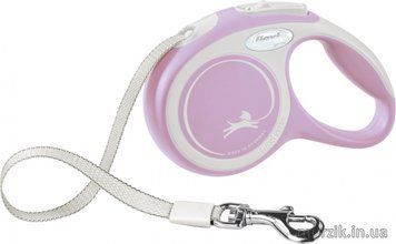 Поводок-рулетка Flexi New COMFORT XS, 3м / 12кг, лента, розовый FL 043400 фото