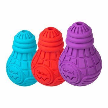 Игрушка для собак Лампочка резиновая GiGwi Bulb Rubber, резина, S, голубая 2338 фото
