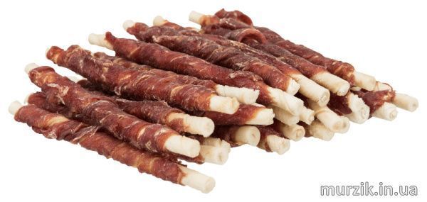 Лакомство Trixie Denta Fun Chewing Rolls для собак Палочка для чистки зубов с уткой 12 см 80 г 10 шт 31371 фото