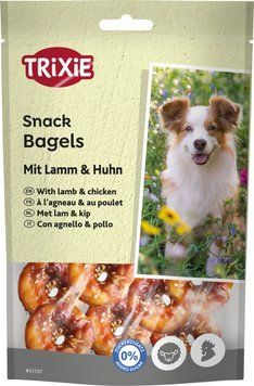 Лакомство Trixie Premio Lamb Chicken Bagels для собак кольца с ягненком и курицей 100 г 31707 фото