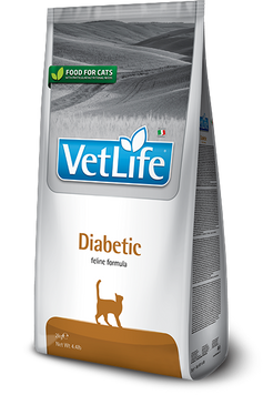 Сухий корм для котів Farmina Vet Life Diabetic, ветеринарна дієта при діабеті, 400 г 176 430 фото