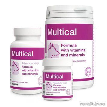Dolfos Multical (Мультикаль) вітамінно-мінеральний комплекс для собак, 90 таблеток 125-90 фото