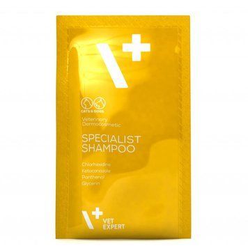 Vet Expert Specialist Shampoo антибактериальный противогрибковый шампунь для котов и собак, саше 20&times;15 мл 201224 фото