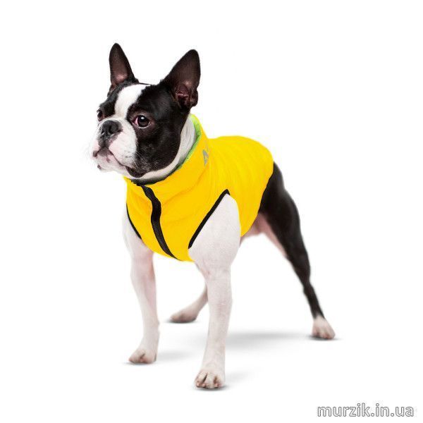 Курточка для собак Collar AiryVest, двусторонняя, S30, желто-cалатовая 41494727 фото
