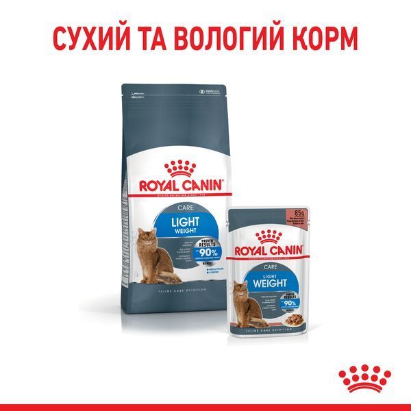 Влажный корм Royal Canin (Роял Канин) Light Weight облегченный, для животных склонных к полноте пауч (в соусе) 85 г/12 шт. RC 40700011 (x12) фото