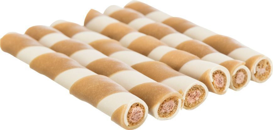 Лакомство Trixie для собак Filled Chew палочка прессованная жевательная с курицей 10 см 17 г 100 шт 27646 фото