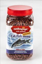 Корм для рыб Аквариус для сомов Сat-Fish Menu - Sink pellets (Тонущие пеллеты) 350 г 41645874 фото