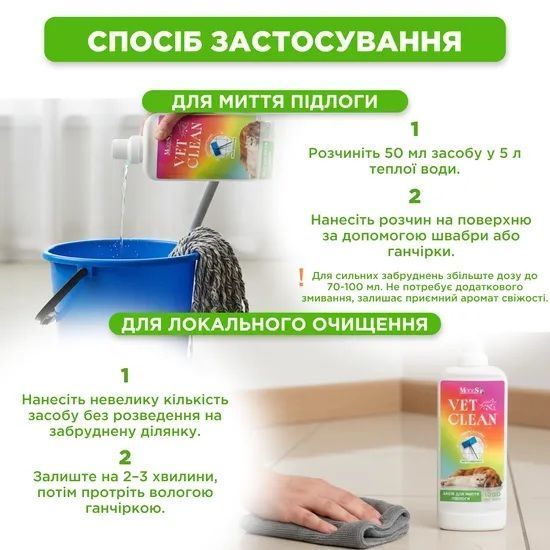 VET CLEAN Средство для мытья полов &laquo;Универсальное&raquo; 1л, MODES ЗС000426 фото