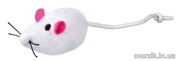 Игрушка Trixie для кошек Мышка меховая с колокольчиком и кошачьей мятой 4 см 4139_1шт фото