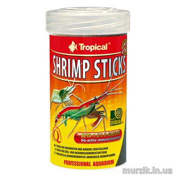 Сухой корм для креветок и раков Tropical в палочках «Shrimp Sticks» 100 мл 32582941 фото