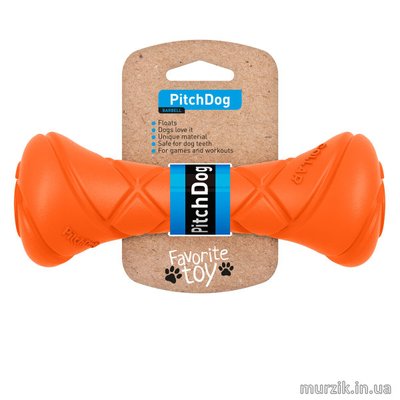 Игровая гантель для апортировки Pith Dog ,длинв 19 см, диаметр 7см, оранжевый 42163906 фото
