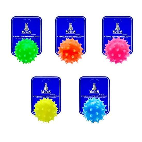 Мяч Мина зеленый размер М-7,5см, Дента (Denta) игрушка для собак MODES ЗС000175 фото