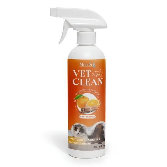 VET CLEAN Средство для удаления запахов и пятен с ароматом апельсина и корицы 500 мл, MODES ЗС000427 фото