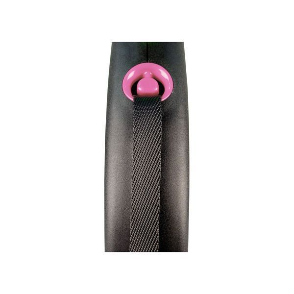 Поводок-рулетка Flexi для собак Black Design лента розовая размер L 5 м/50 кг FL 034118 фото